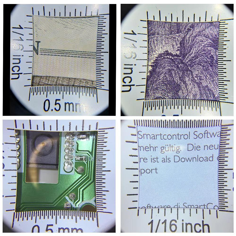 45X Optical Glass Magnifying with 3 LED Lights Jewelry Loupe Magnifier  Stamps