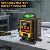 Laser Level with Tripod, 4x360Captive Cross Line Laser, 4D Lazer Leveler Tool, Green Laser Level with 2Pcs Batteries, Adjustable Brightness & Remote