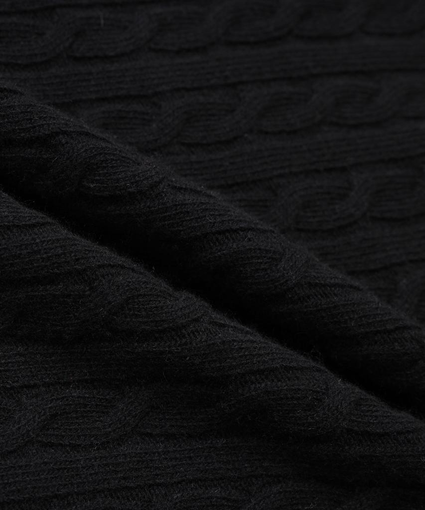 BROOKS BROTHERS [Women'S] Wool Cable Sweater (Black) (Bbwrwbz401)