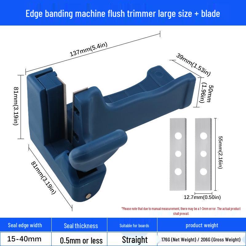 PVC Edge Banding Tool: Panel, Strip, & Tape Flush Trimmer