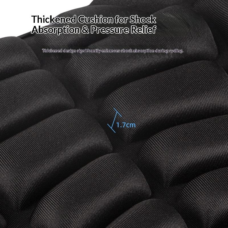 3D Comfort Gel Motorcycle Seat Pad 2pcs/set Universal Breathable Shock Absorbing Seat Cushion Cover for All Motorbike Models
