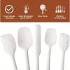 6pcs Silicone Spatula Set Food Grade Heat Resistant Non Stick Baking Cooking Mixing Scraper Kitchen Utensils Pastry Spatulas