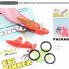 Shrimp Prawn Octopus Bait Squid Jig Tip Wood Shrimp Weight Sinker Fishing Bait  Tackle Run Sinker