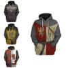 Medieval Knight Hoodie Pullover For Men And Women With Vibrant 3d Printing Design