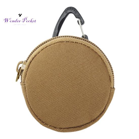 

Гаманець для монет унісекс, гладка блискавка, невеликий розмір, багатофункціональний круглий легкий брелок хакі