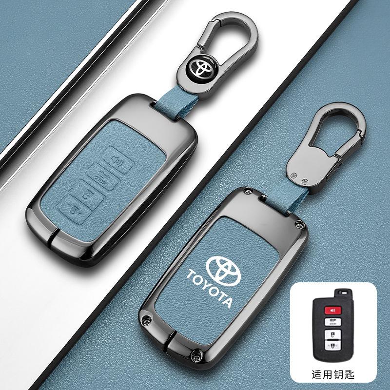 

Car Smart Remote Key Case Cover Bag For Toyota Corolla Camry RAV4 Highlander Auris CHR Avalon Land Cruiser Keychain Accessories