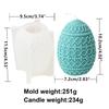10cm Flower Easter Egg Candle Mould Eggshell Shaped Silicone Candle Making Molds Resin Soap Casting Gifts Home Decor Butterfly