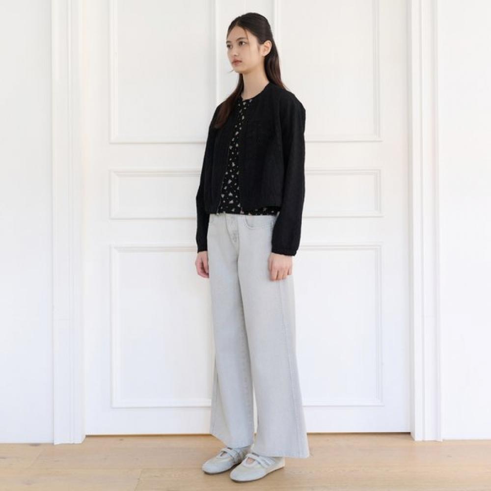 ThurSday ISland Women S Flower Embroidery Zip Up Jumper T264mjp232w