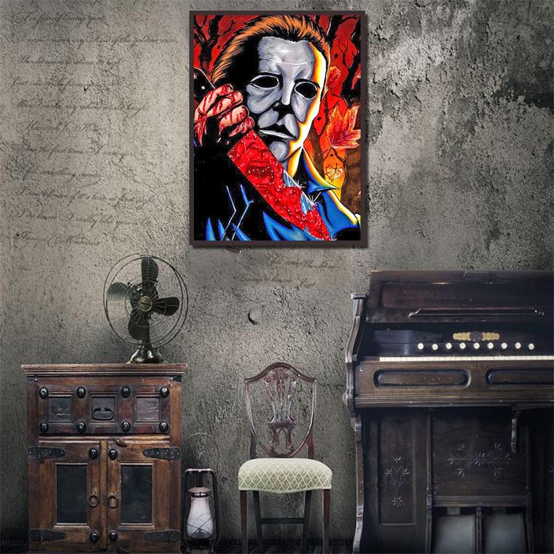 DIY Diamond Painting Halloween Cross Stitch Kit Mosaic Art Diamond Painting Full Circle/Square Diamond Home Decoration