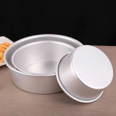 Forma Redonda para Bolo Liga de Alumínio Antiaderente Forma para Bolo Mousse Bandeja para Bolo Forma de Assar Cozinha Fundo Removível Ferramentas de Decoração de Bolo