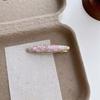 Gold Silk Fabric Songzhen Hair Clip Chinese Style Silk Hair Clip Vintage Pearl Inlay Hairpin  Girls