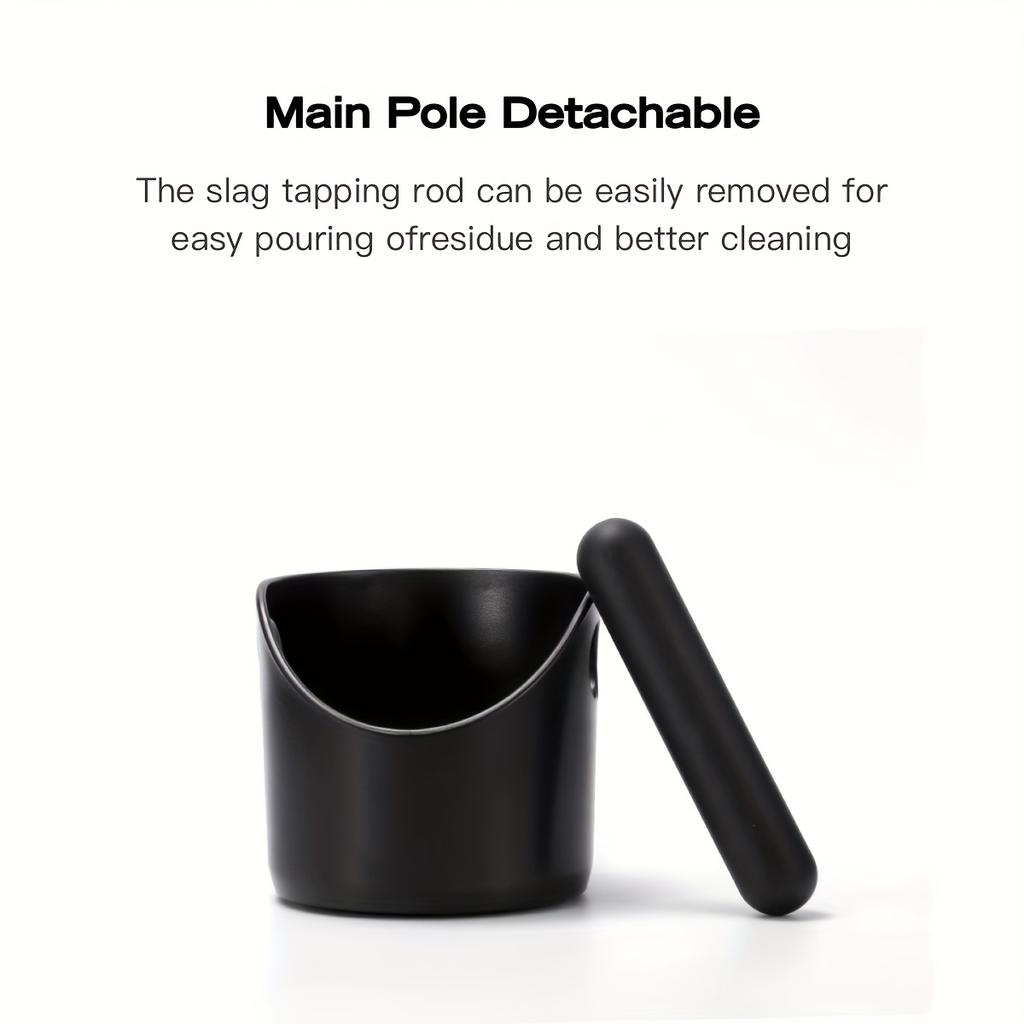Mini Espresso Coffee Knock Box with Removable Knock Bar and Non Slip Base