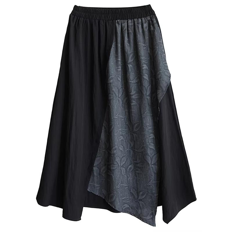 

XITAO Loose Asymmetric Women Skirt HQQ2464 One Size чёрный