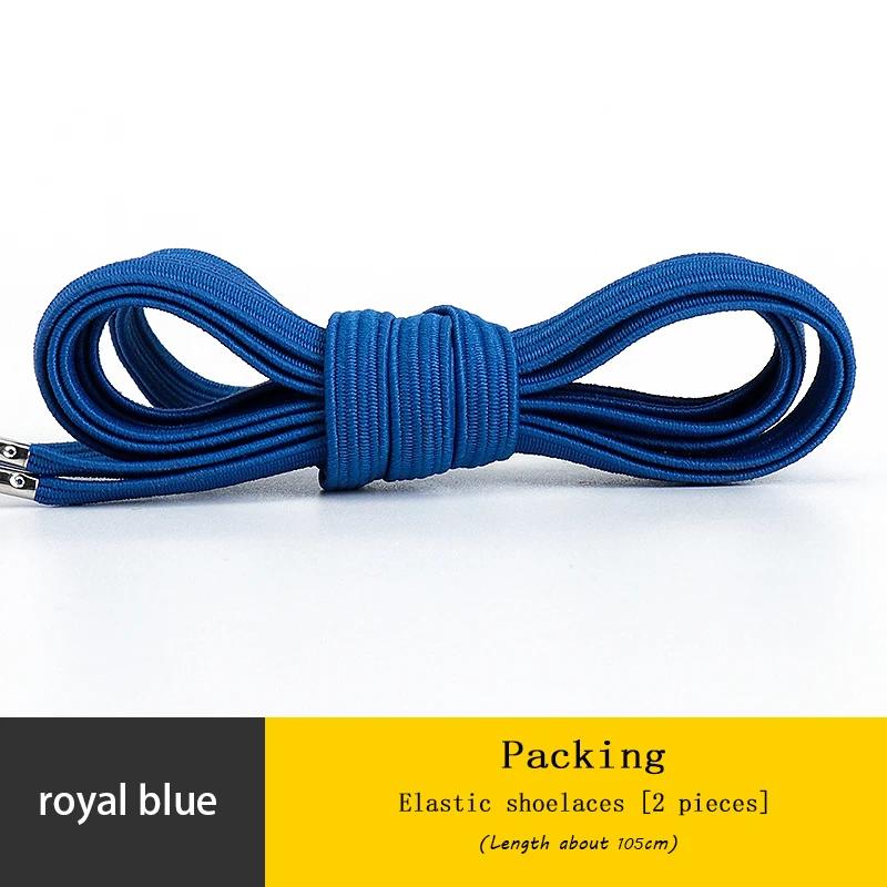 Elastic Sneakers Flat Shoelaces for Shoes AF1 Metal Head Shoe Laces Women Man Shoelace Shoes Accessories Cordones Apatillas