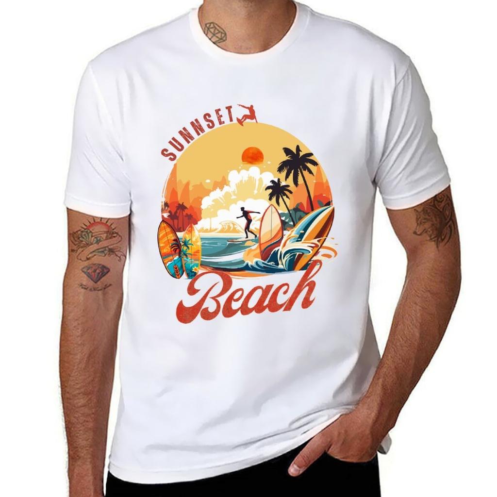 Summer Beach Surfing Vacation Out Of The City Tshirt Soft Durable Cotton Tshirt