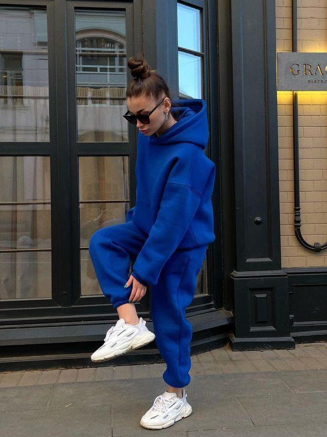 2024 Autumn Women's Plus Size European & American Sports Set - Casual Two-Piece Hoodie