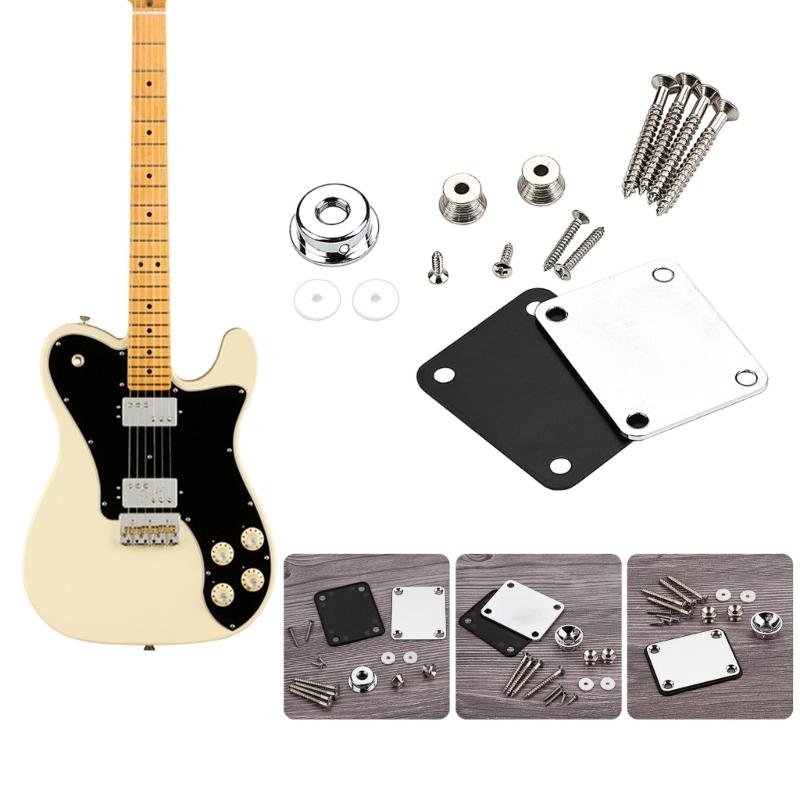 Professional Upgrade Set For Guitars Including Durable Reinforcement Plate And Strap Buttons