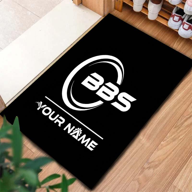 Bbs Gear Logo Custom Name Carpet Rug For Living Room Bedroom Home Sofa Decoration Kids Play Nonslip Floor Mat