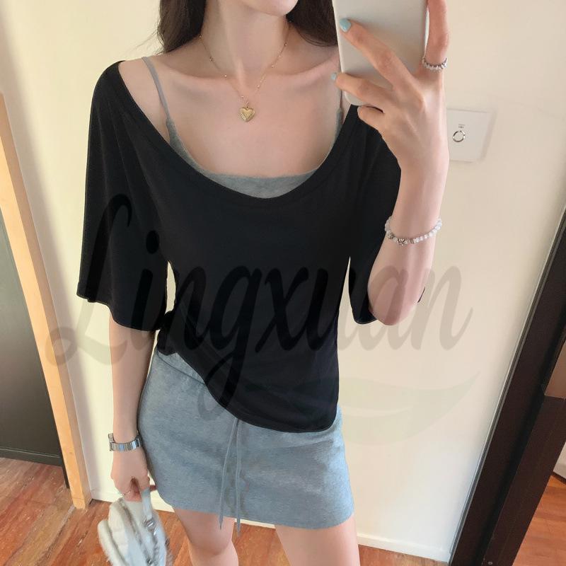 

2026 Summer Women s Sheer Short-Sleeve T-Shirt - Pure Desire Style, Relaxed Fit Small