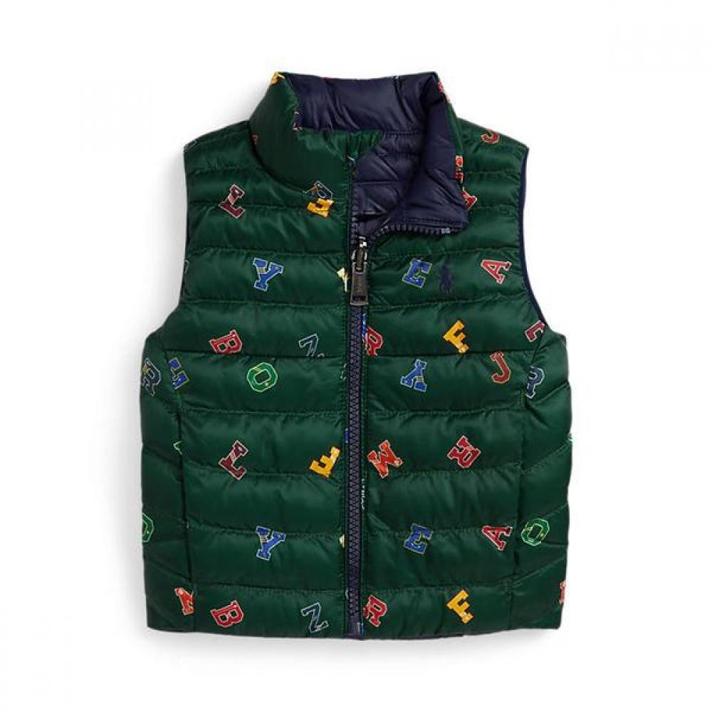 

Жилет с принтом-алфавитом для мальчика Ralph Lauren, двусторонний Cwpootwin220030999 18M