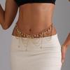 Ins Vintage Geometric Ball Waist Chain Summer Beach Vacation Babes Body Chain