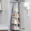 Multi Layer Hanging Bag Organizer, Space Saving Wardrobe Storage, Dust-Proof Handbag Clip, Convenient Hanging Design for Women's Fashion Accessories