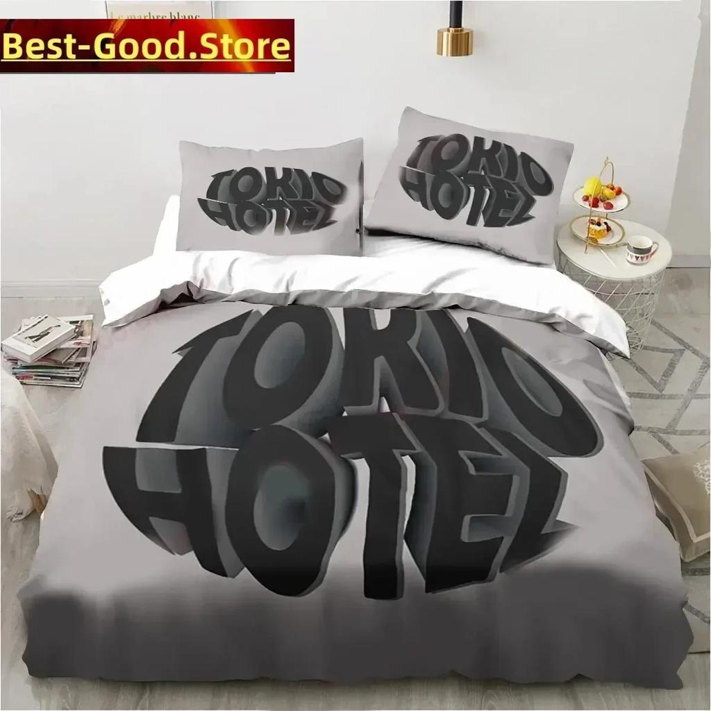 3D Print Tokio Hotel Printed Bed Set Duvet Cover Pillowcase Bedding Set Bed Linen Sheet Quilt Cover Full Queen King Size