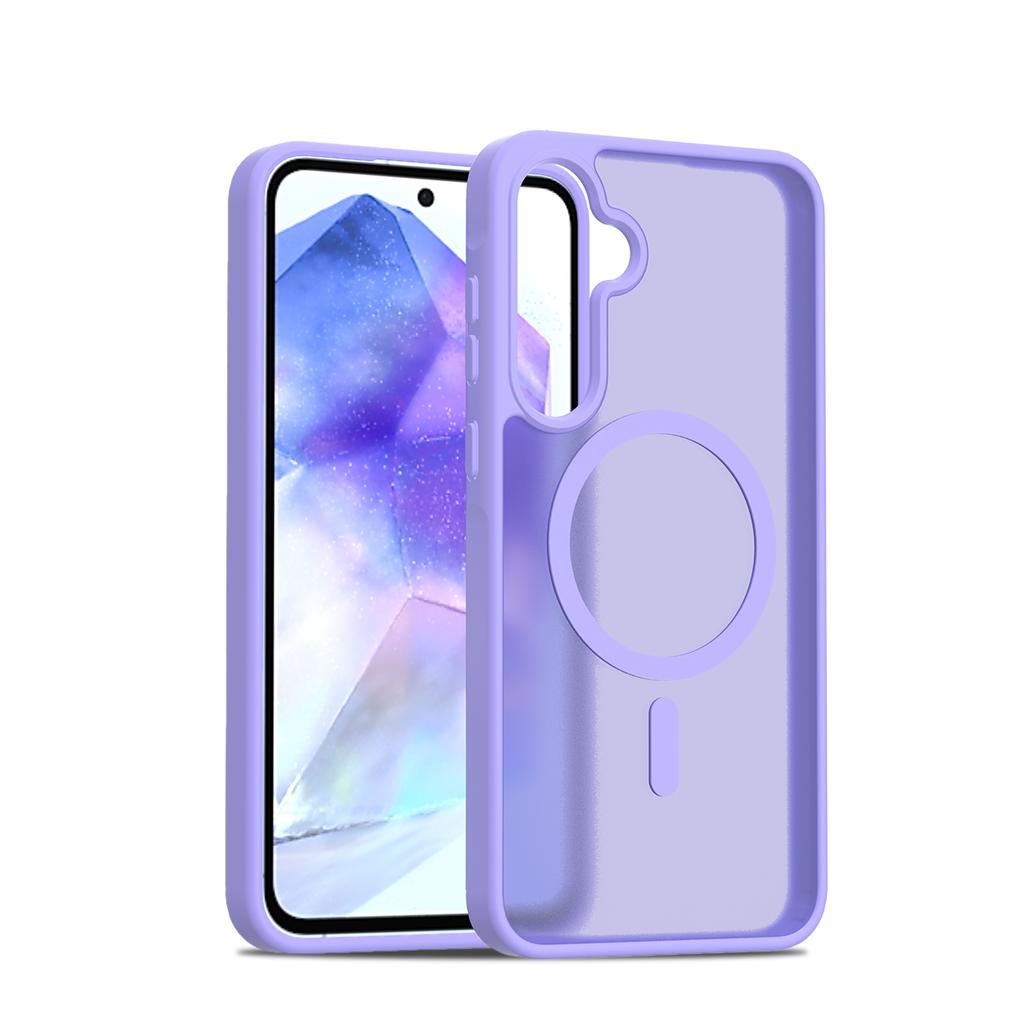 Ultra-Thin MagSafe Compatible Case for Samsung Galaxy A55 A35 5G - TPU/PC Silky Smooth Touch Wireless Charging Shockproof Cover