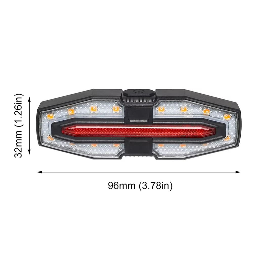 With Turn Signals Handlebar Tail Light Wear-resistant Bike Flashlight Handlebar Light