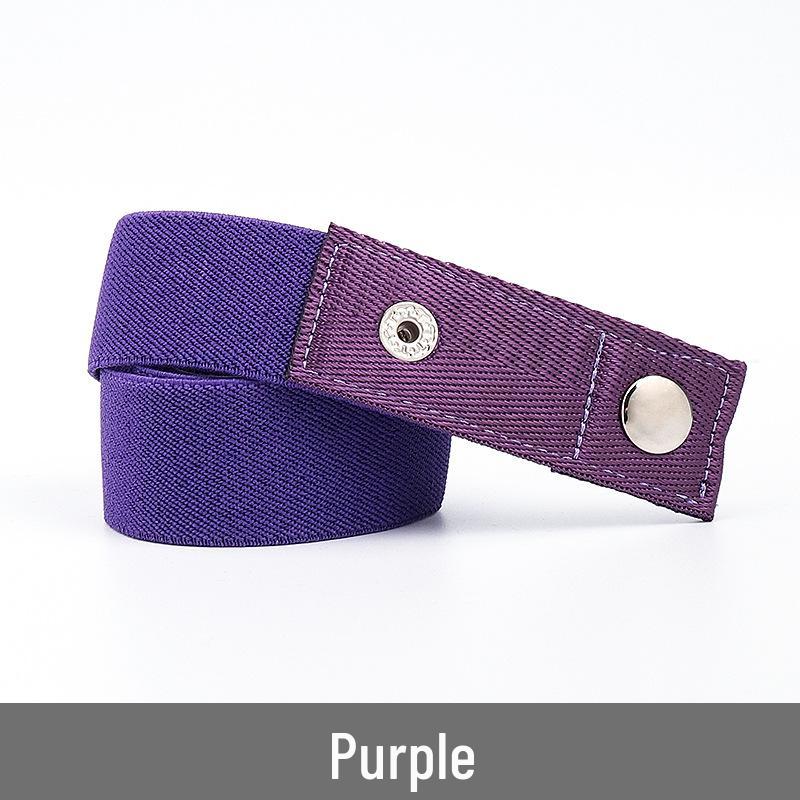 Lazy Unisex Elastic Belt: No-Tie, Seamless, Invisible Canvas Belt for Jeans