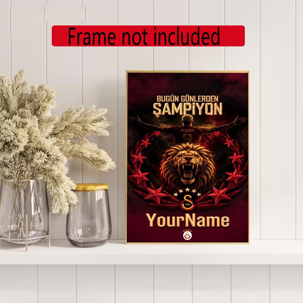 Galatasaray Personalized Text Diamond Painting Round Diamond Mosaic Rhinestones Diamond Embroidery Craft Kit Wall Decor Without Frame