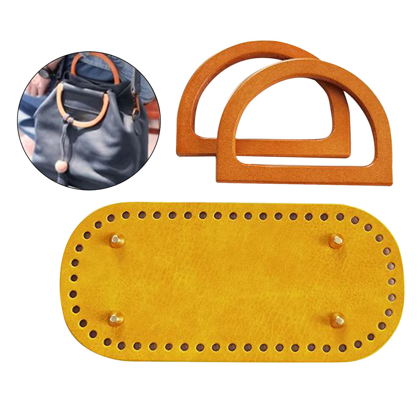 

Вязаная крючком сумка с кожаным основанием, набор ручек для сумки, стиль вязания своими руками 1