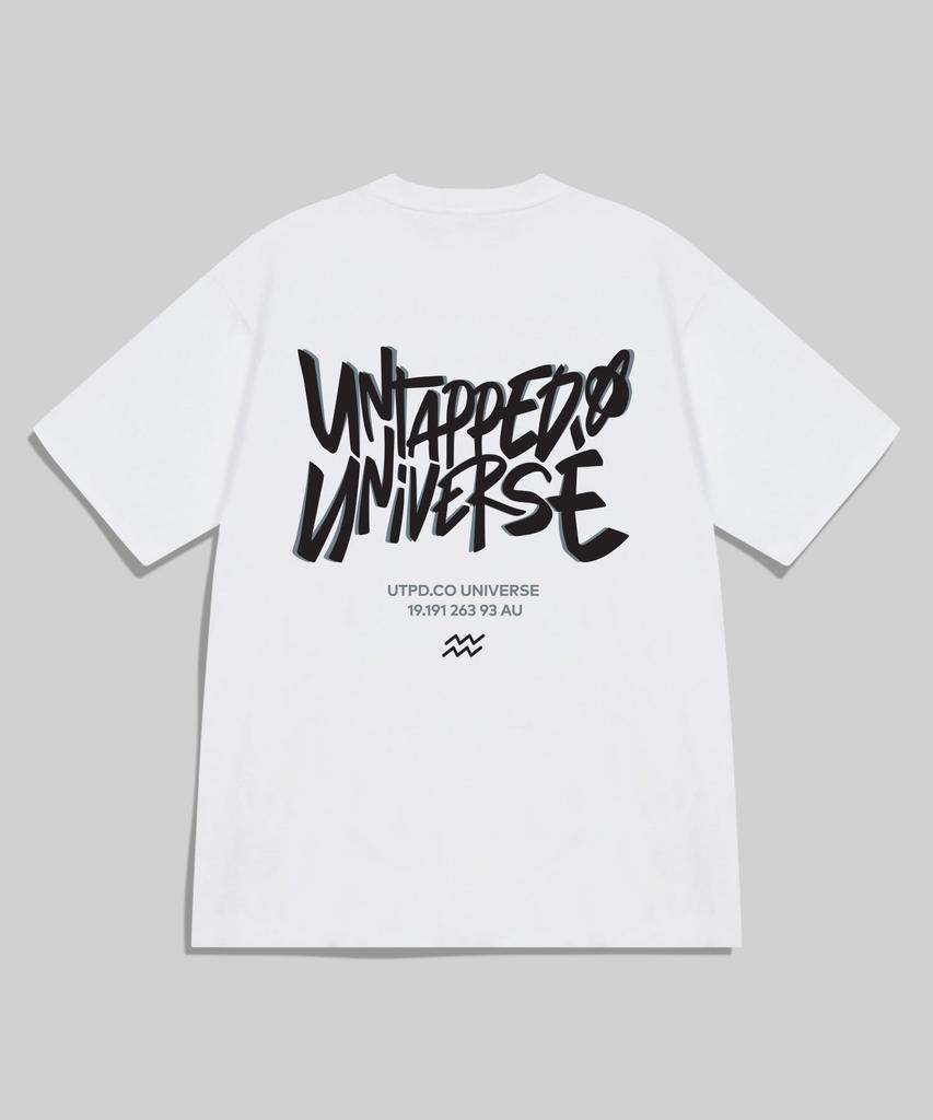 UNTAPPED STUDIO Universe Overlap Pure Cotton Big Oversized Short Sleeve T-Shirt 4 Colors