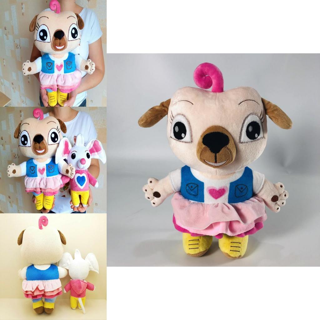 Kuscheliges Chip und Kartoffel Plüschtier Set Mops Maus Puppe