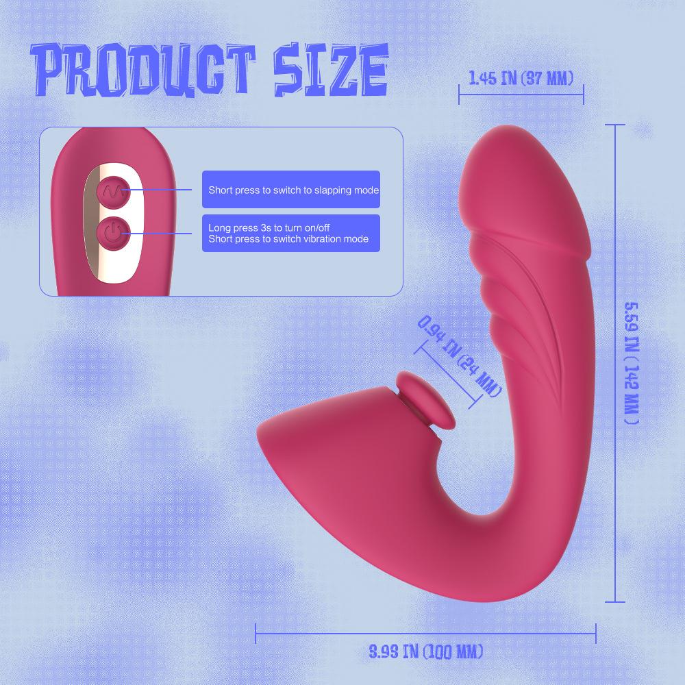 Clitoral G Spot Dildo Vibrator Sex Toys for Women Tapping  Vibrating Dual Stimulation Clit Anal Couple Vibrator Sex Stimulator Adult Toys for Women