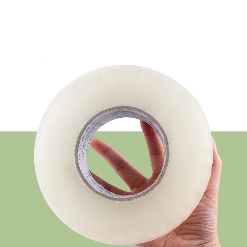 1 Roll of Transparent Tape of Plastic High Viscosity Sealing Tape Sealing Large Thickening and Widening Express Packaging Tape