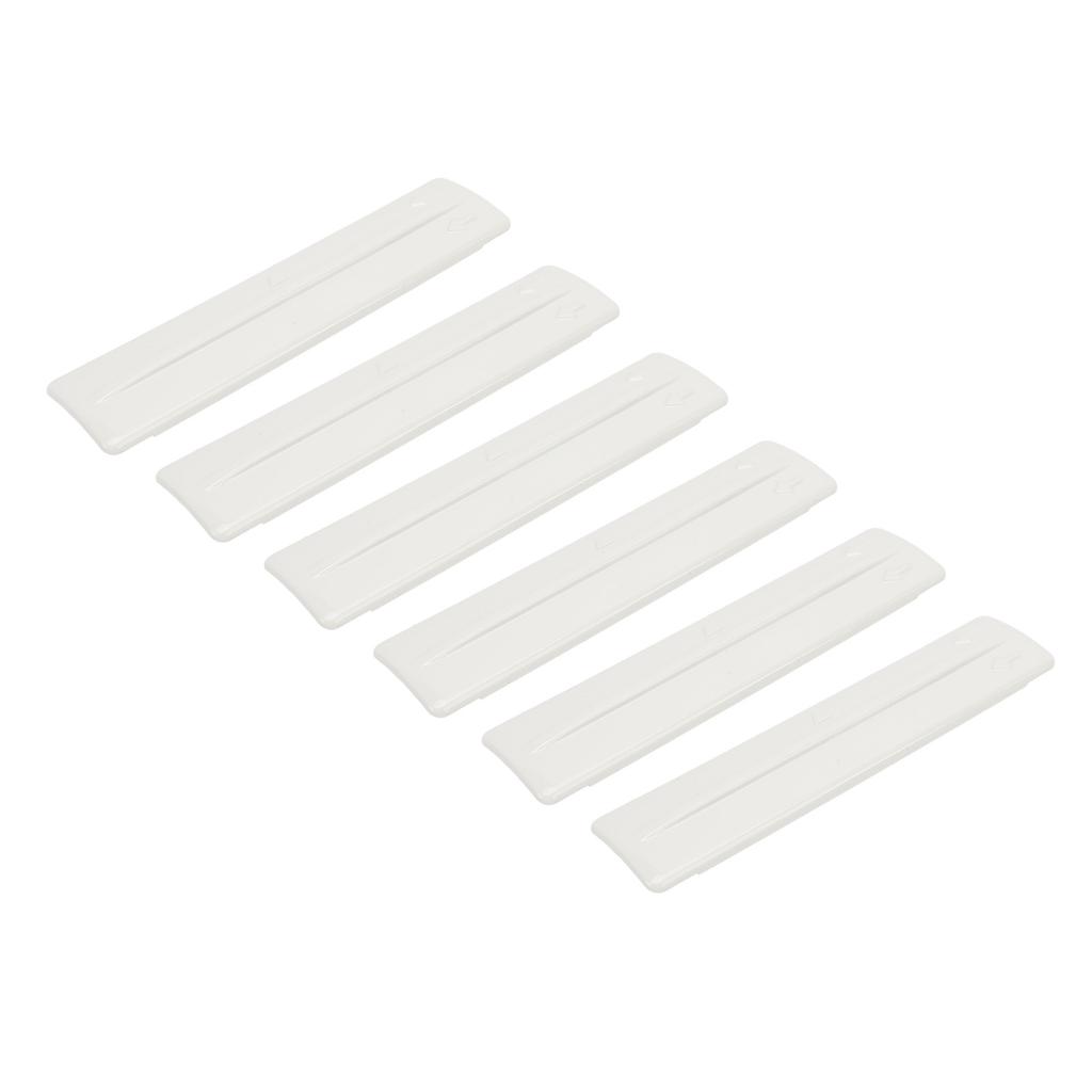 6PCS Roof Rack Removal Cover High Strength ABS Roof Drip Rack Molding Trim Clips Set for Fj Cruiser 2007‑2014 White OE: