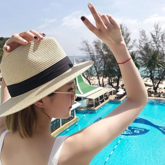 Women Straw Hat Wide Brim Sun Protection Hat Breathable Lightweight Hat with Neck Coverage Perfect Fit Sun Hat