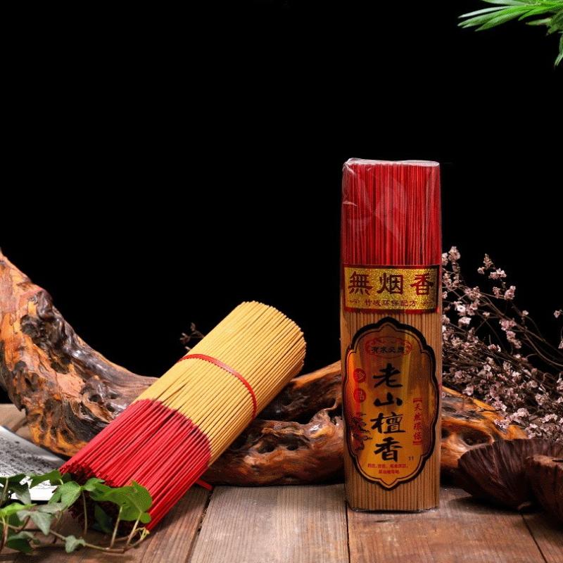 500g Micro Smoke Natural Laoshan Sandalwood Incense Sticks Household 590sticks Wholesage Bulk Home Fragrance Sticks