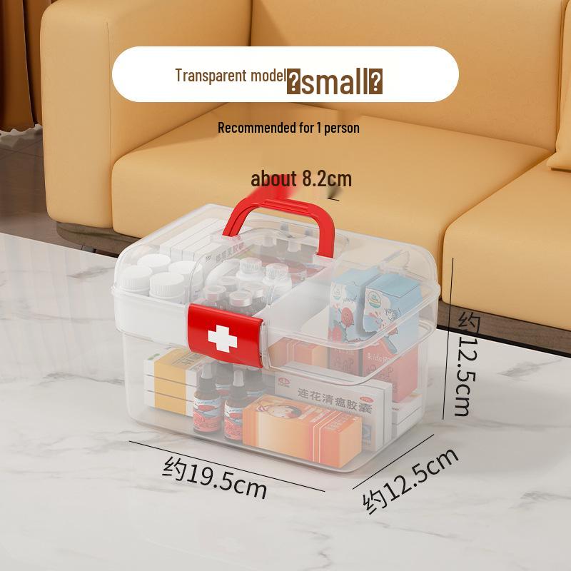 

Family First Aid Kit: Essential Medicine Storage Box for Dorms and Homes