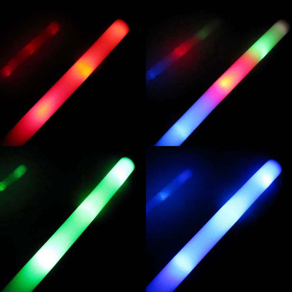 Foam Glow Sticks Led Multi-color Electronic Light Up Sticks Party Supplies For Party Wedding Birthday Concert Christmas