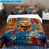 3PCS Erling Haa-land's Electric Moment Bedding Set,Including 1pc Duvet Cover And 2pcs Pillowcases Perfect for Bedroom, Dormitory, Fan Christmas gift