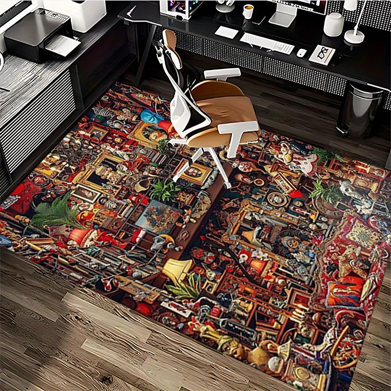 1pc Clown Party Chair Mat - Festive Gift for Office Chairs, Non-Slip Carpet for Home Decor, Suitable for All Seasons and Rooms.P034