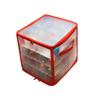64-Grid Christmas Ball Storage Containers Translucent Xmas Ornament Storage Box  Holiday