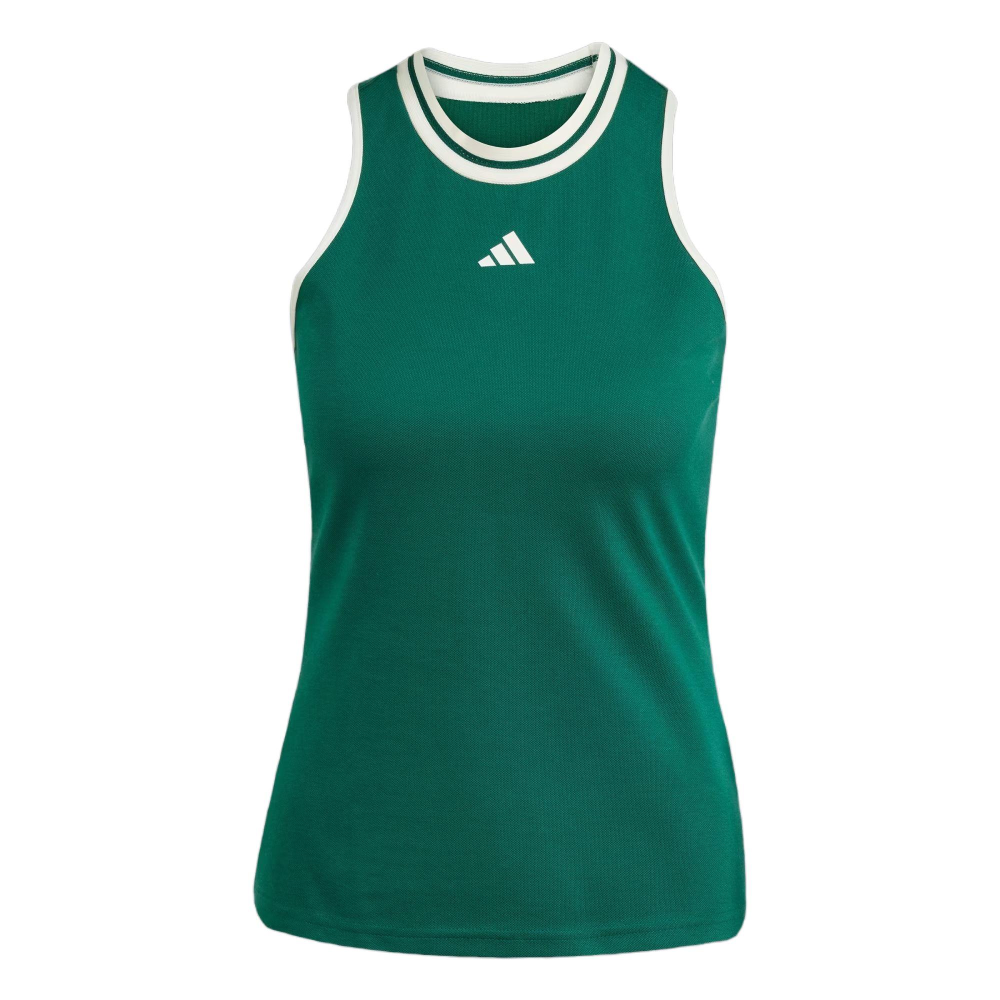 

Adidas Tennis Heritage Classic Tank Top Women Tops Academy-Green JD6107
