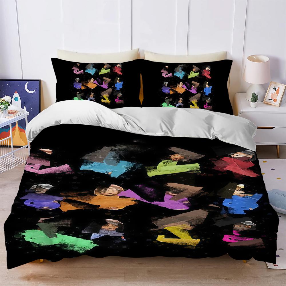 Singer D-Drake CHEERIOS Duvet Cover Set Soft Wash Bed 3 Piece Summer Comfortable Student Dormitory Home Baby Bedding Best seller