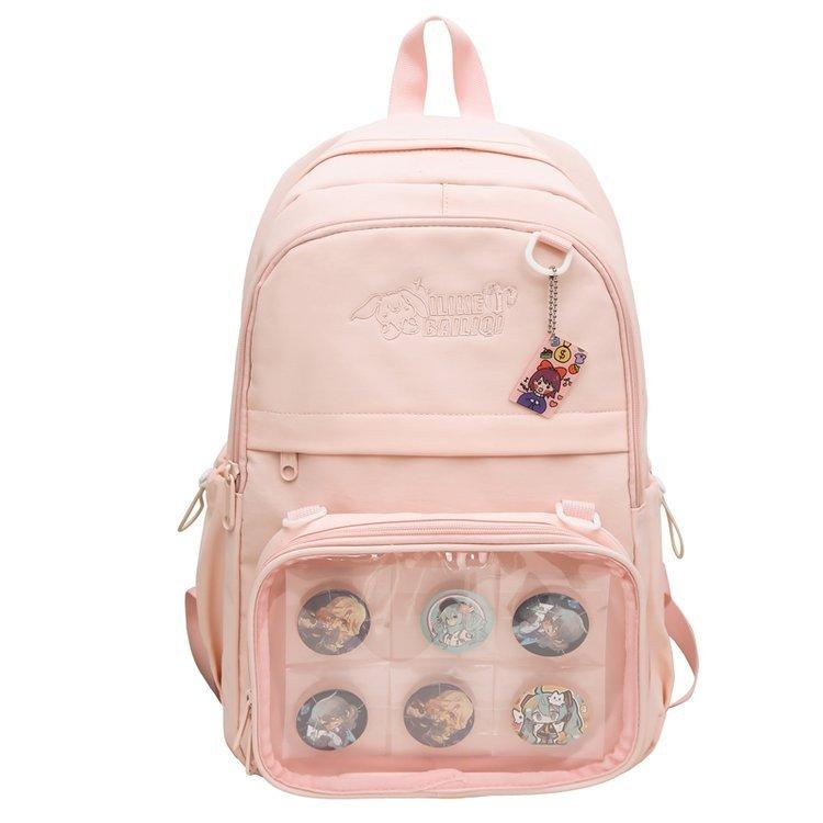 

Школьный рюкзак для младшей школы Campus Backpack, легкий рюкзак большой емкости розовый