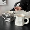 Ceramic Cup High-end Twist Mug Household Niche Design Couple Coffee Cup Girl Drinking Cup