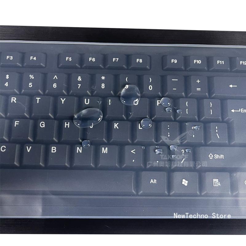 44.5x13.8cm Silicone Keyboard Protector Cover Skin for Computer Desktop Keyboards for 19'' 21.5'' 22.1'' 23'' 24'' 27'' 29''