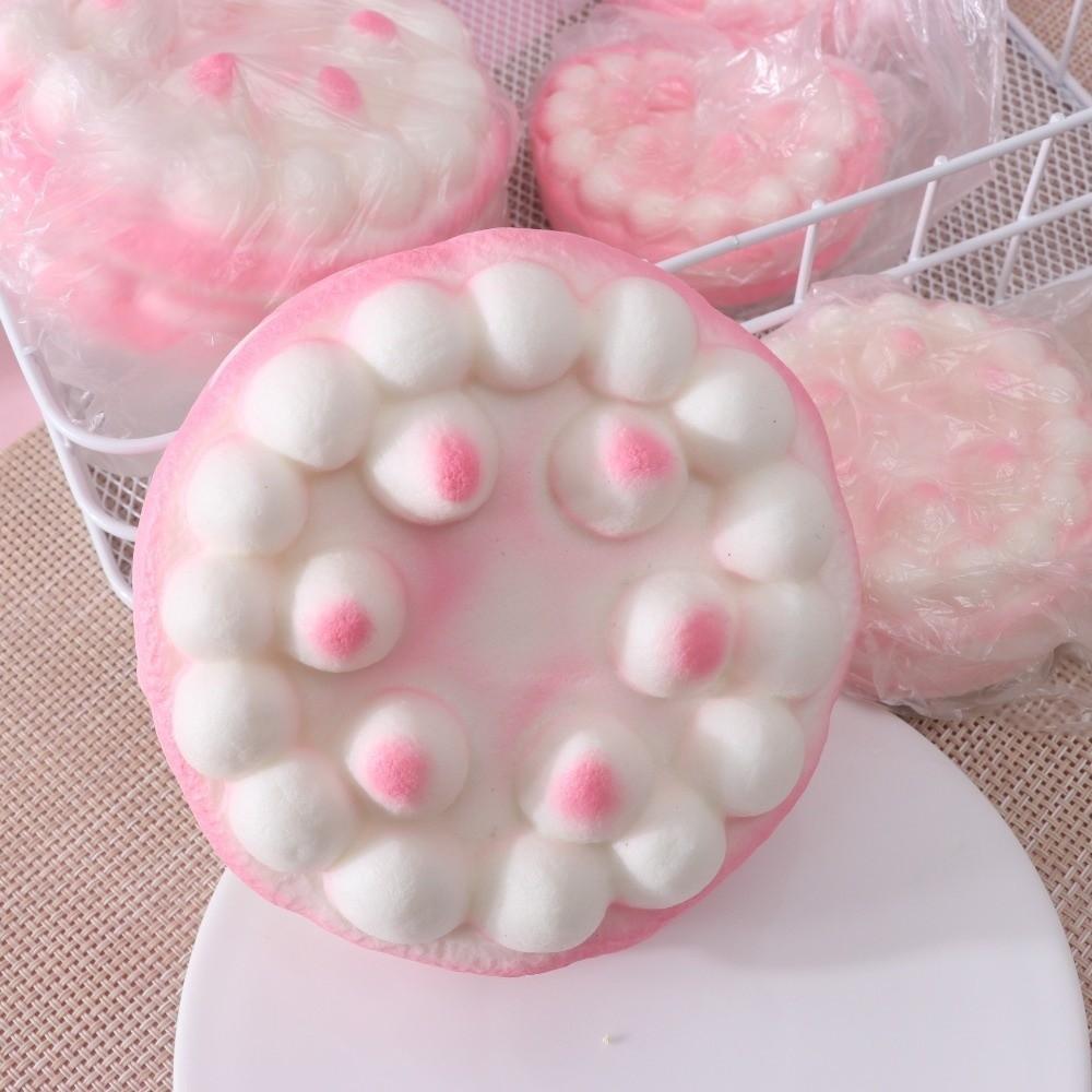 Simulation Raspberry Birthday Cake Squishy Fingertip Toy PU Relieve Stress Toys  Gift